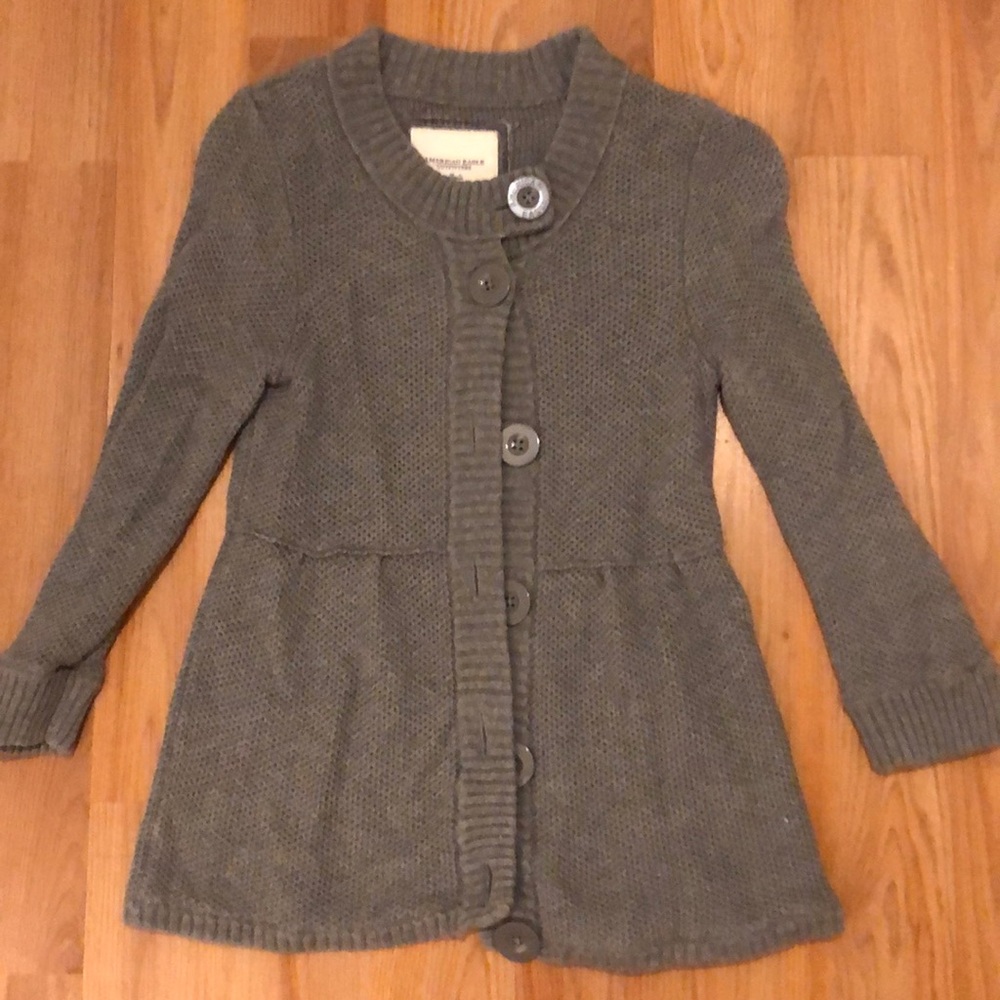 3/4 sleeve sweater cardigan